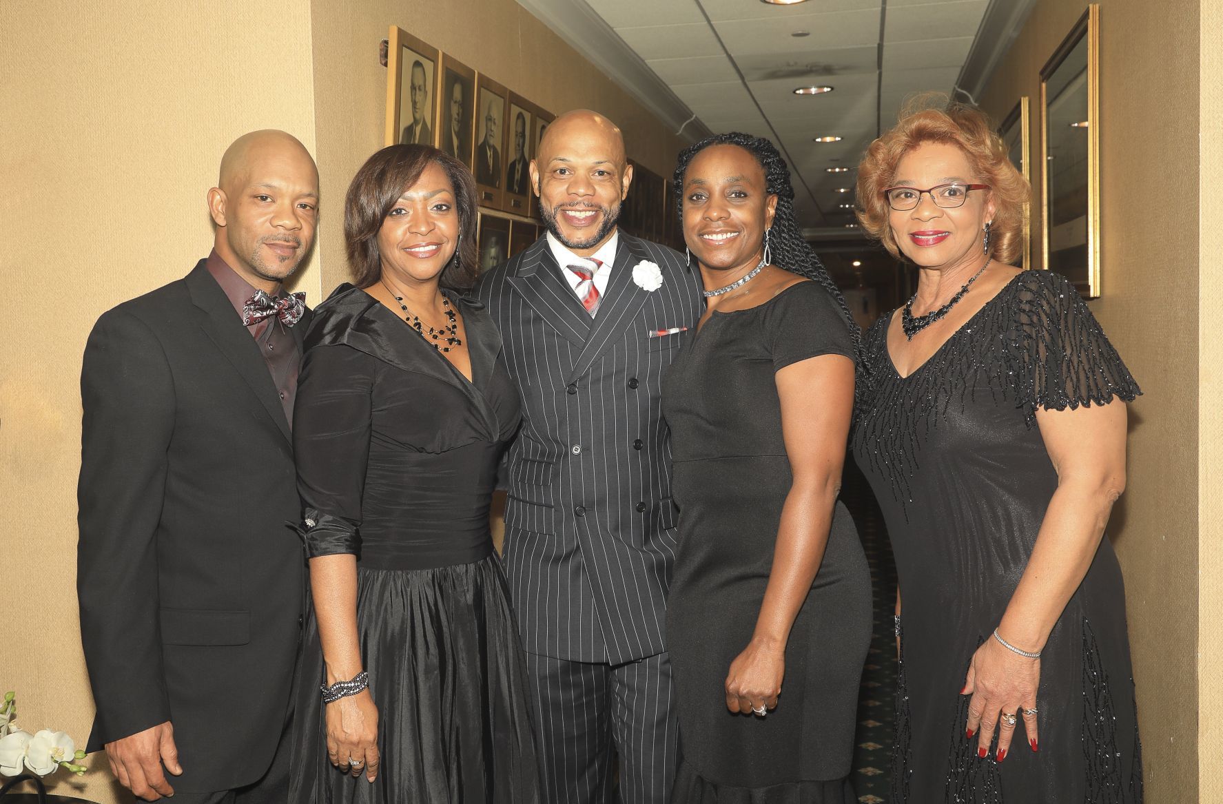 Tony Portis, Sr., Lisa Clark, Reverend Cedric Portis, Varoniki and Rosalind Portis